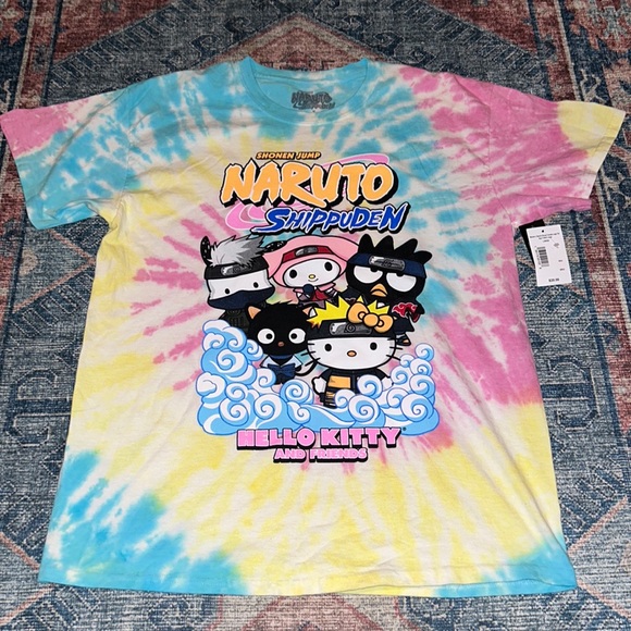 Sanrio Tops - Naruto Hello Kitty & Friends Tee